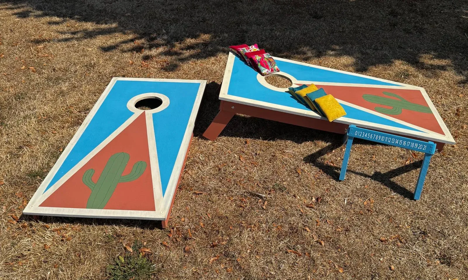 Cornhole « Cactus », prêt à jouer